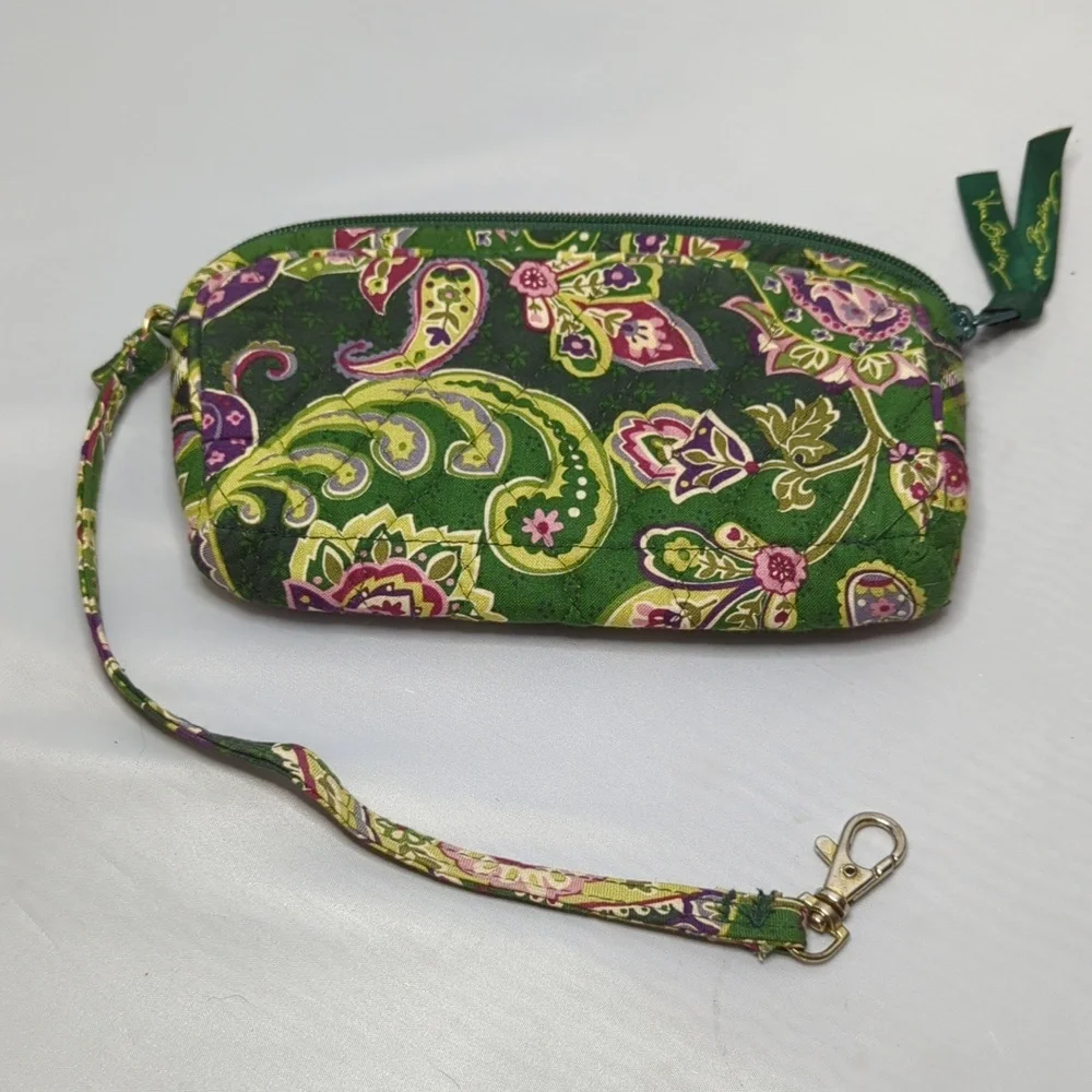 Vera Bradley Chelsea Green Wristlet